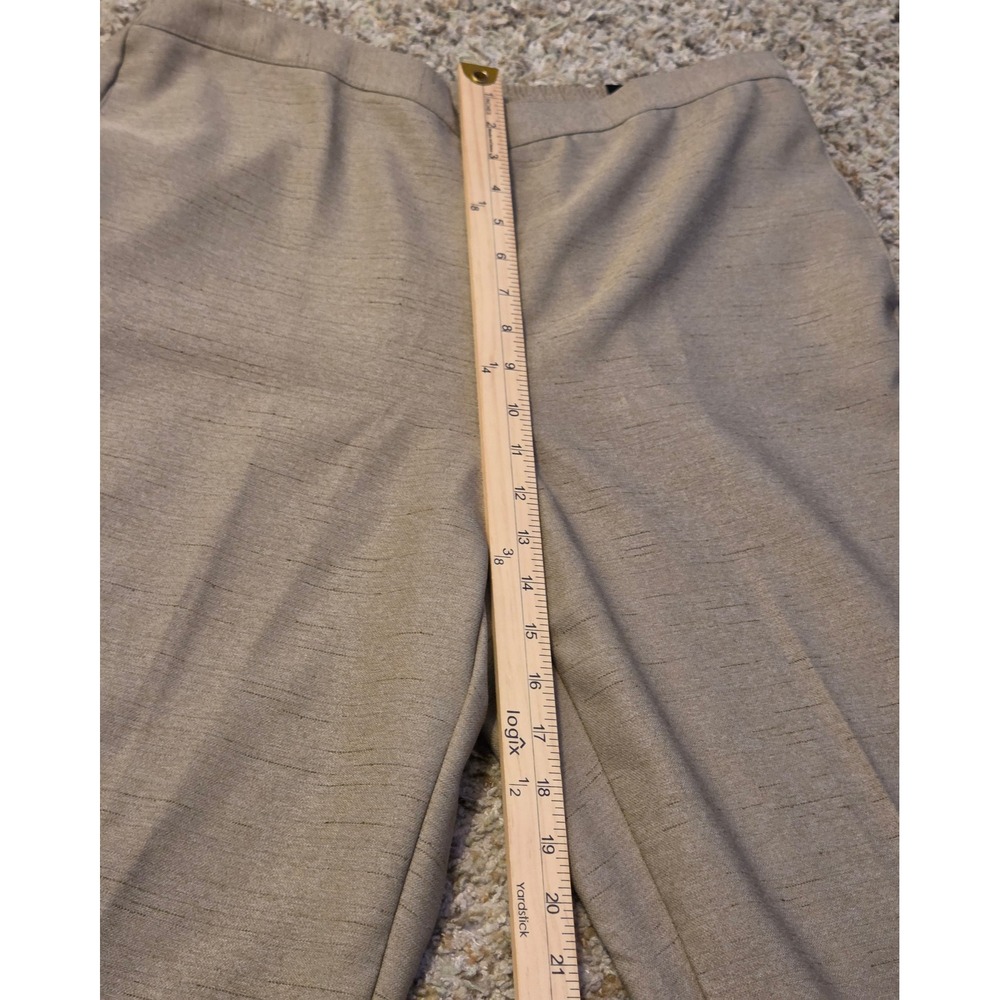 NWT Alfred Dunner Classic Fit Trouser Pants Women's Size‎ 14 Tan - Picture 4 of 8